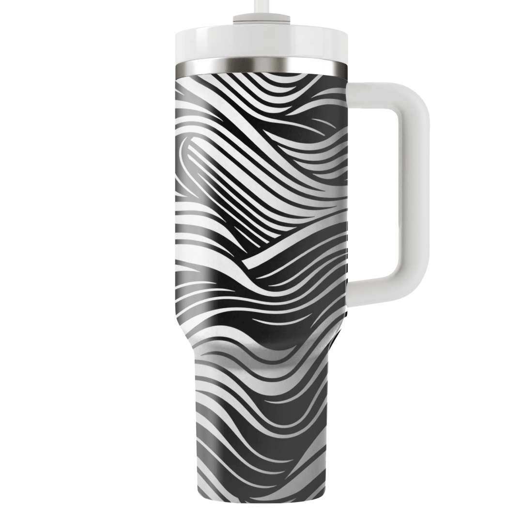 Bold Linear Waves  Custom Tumblers