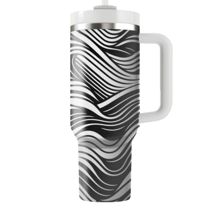 Bold Linear Waves  Custom Tumblers