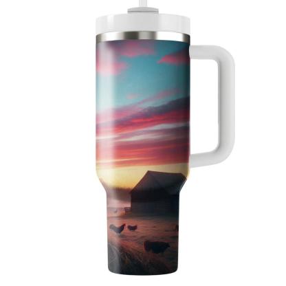 Gallant Rooster Dawn  Travel Tumblers