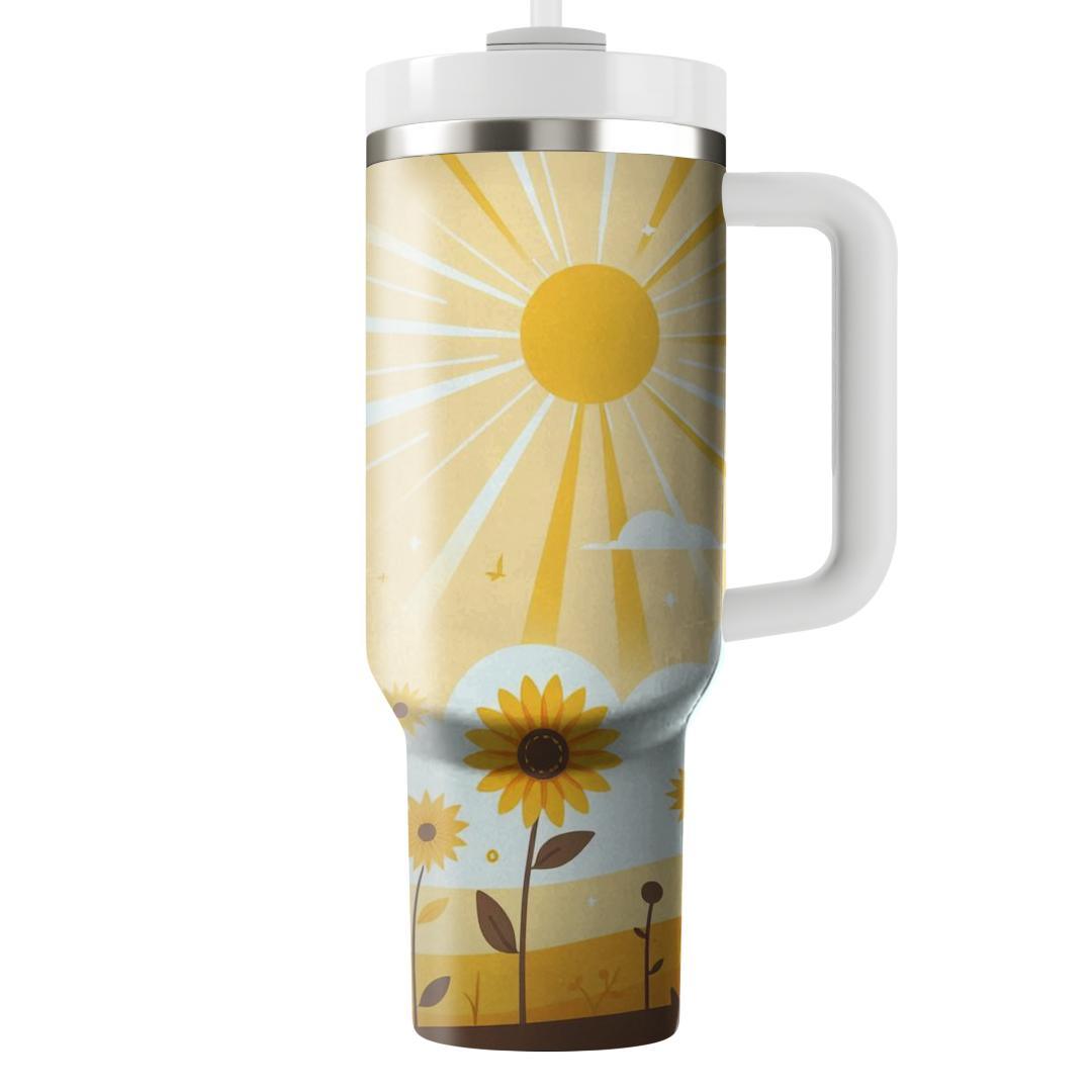 Sunny Floral Sunshine  Travel Tumblers