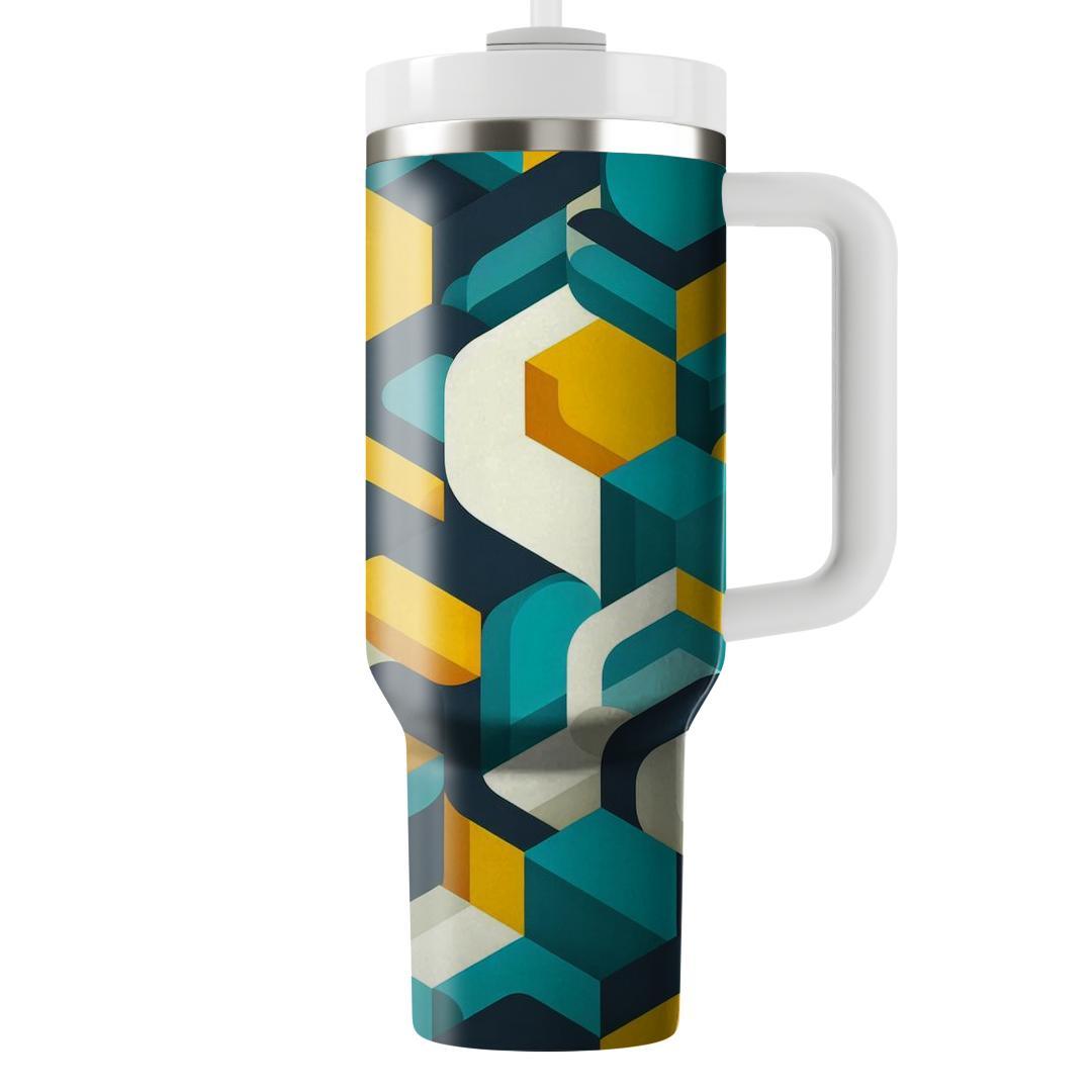 Dynamic Hexagon Waves  Insulated Tumblers
