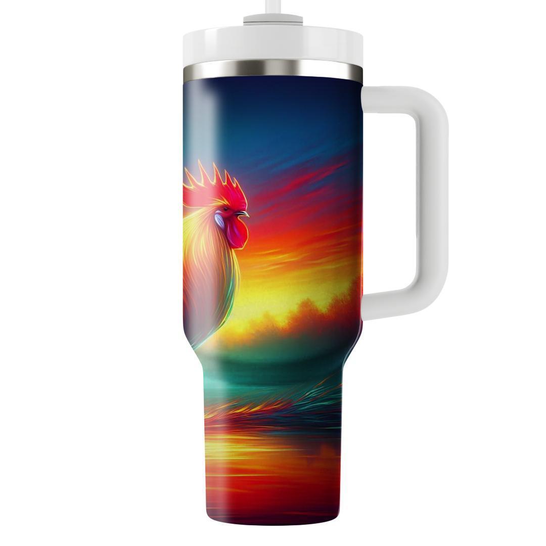 Regal Rooster Dawn  Travel Tumblers