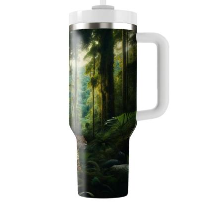 Jungle Majesty Leopard  Travel Tumblers