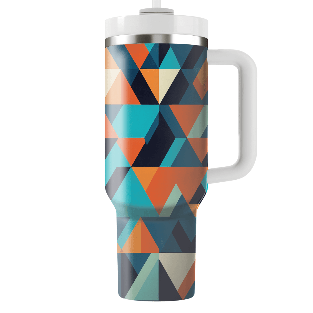 Abstract Triangular Patterns Tumbler Cups