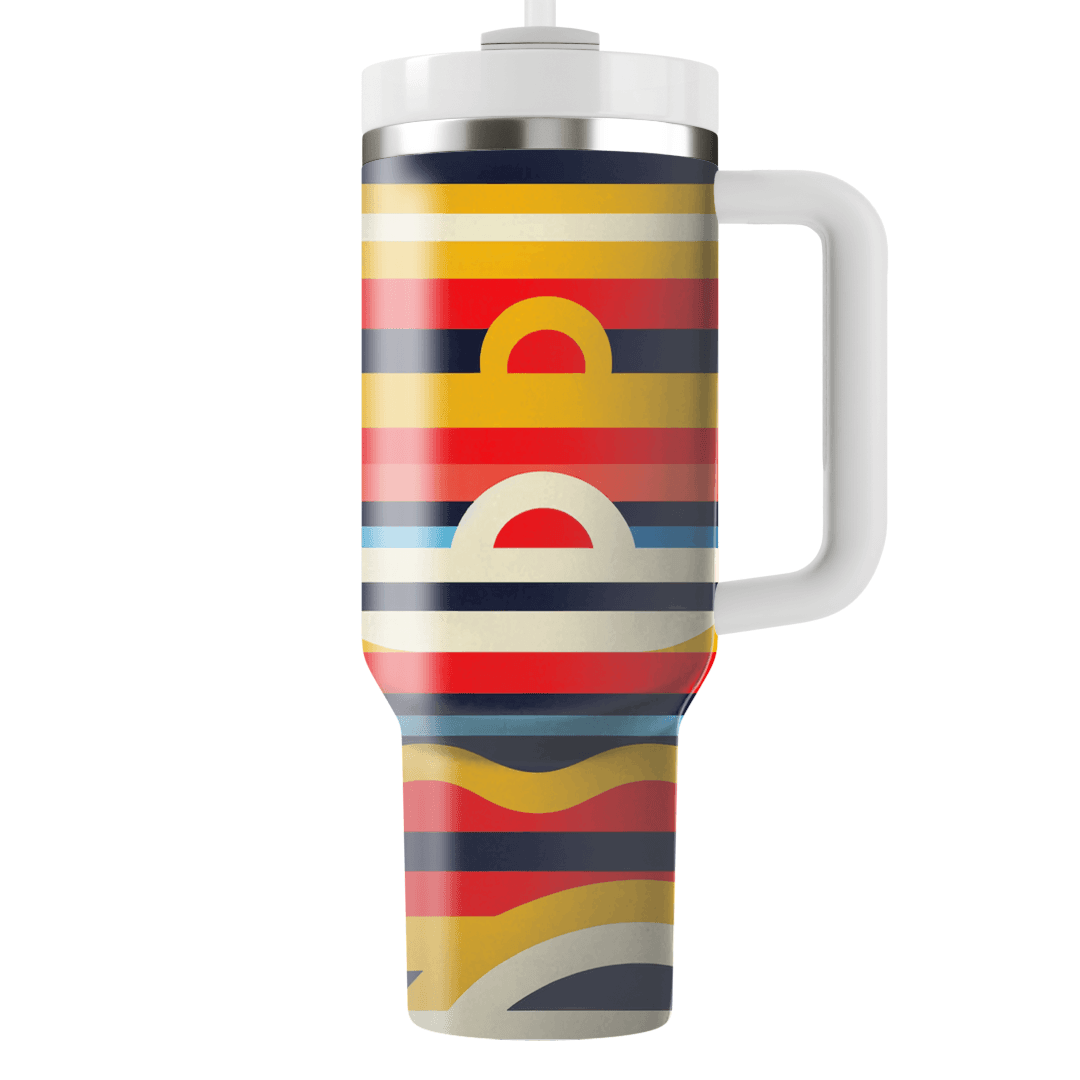 Bold Striped Horizon  Tumbler Cups