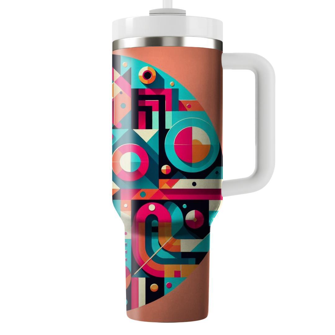 Retro Abstract Art  Travel Tumblers