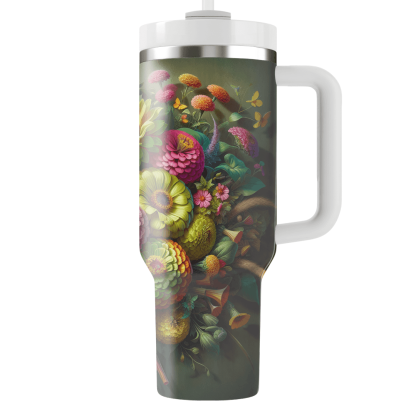 Lively Summer Bouquet  Travel Tumblers