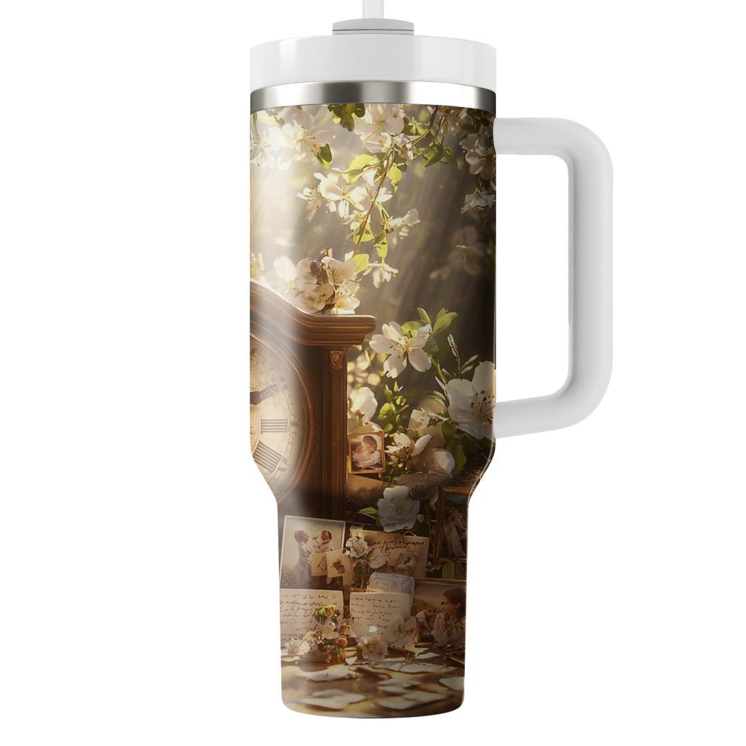 The Timekeeper's Embrace: A Mother’s Cherished Moments Tumblers For Gifts