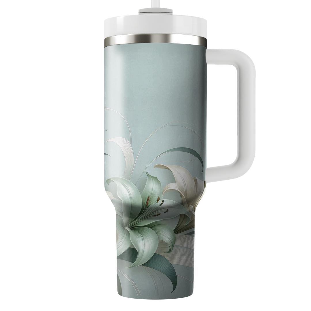 Ocean Mist Lily  Unique Tumblers