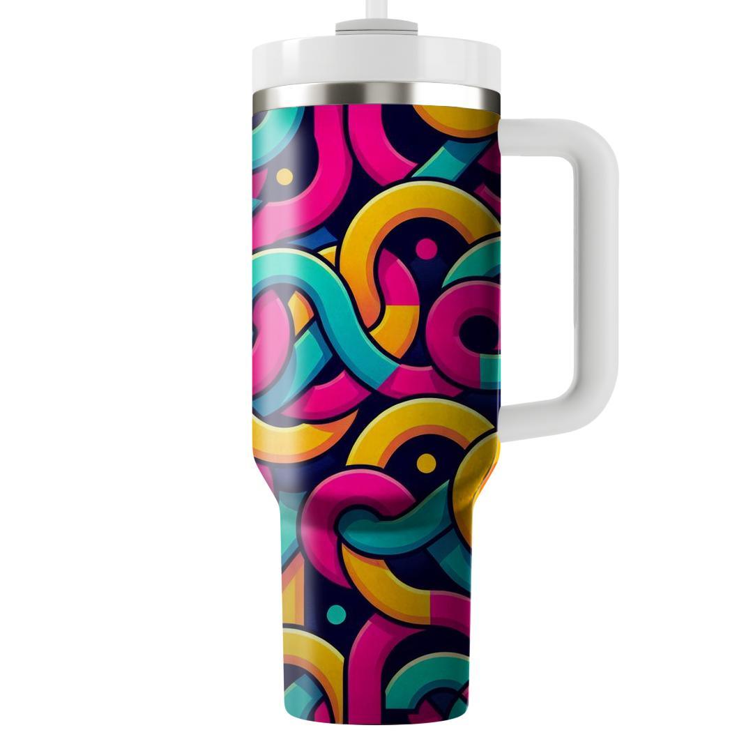 Interlocking Circles  Personalized Tumblers