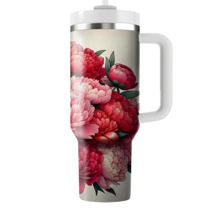 Rosy Cheeks Peony  Tumbler Cups