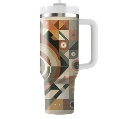 Earthy Tones Geometric Designs Unique Tumblers