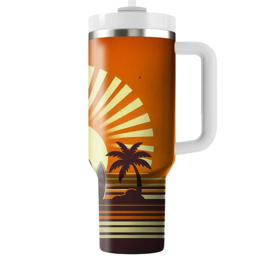 Sunburst Silhouettes  Tumblers With Lids