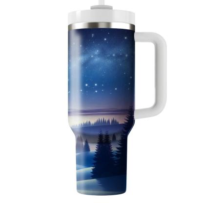 Frosty Winter Night  Travel Tumblers