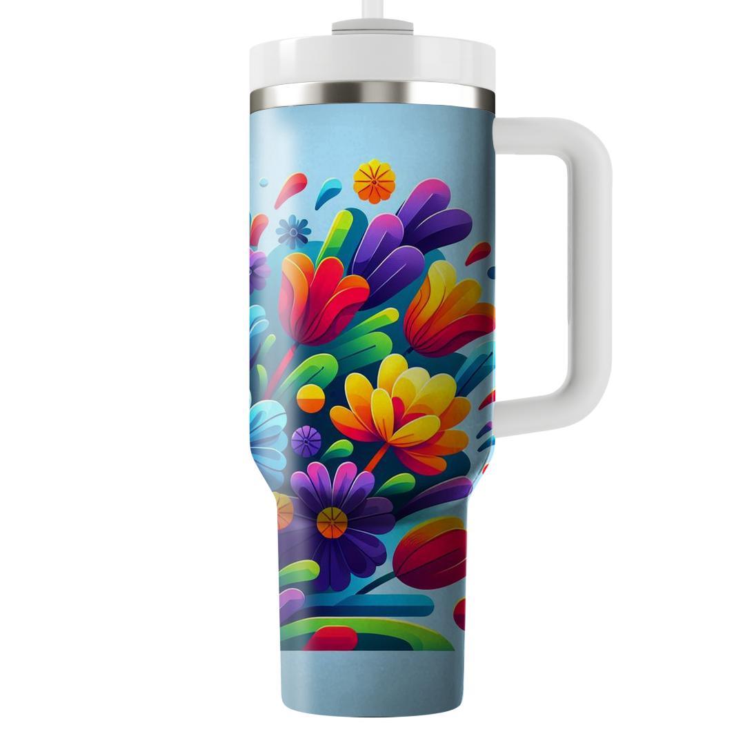 Rainbow Garden  Tumblers For Gifts