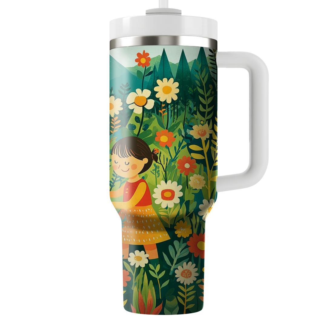 The Garden Of Memories: A Mother’s Love Cultivating Growth Tumblers With Lids