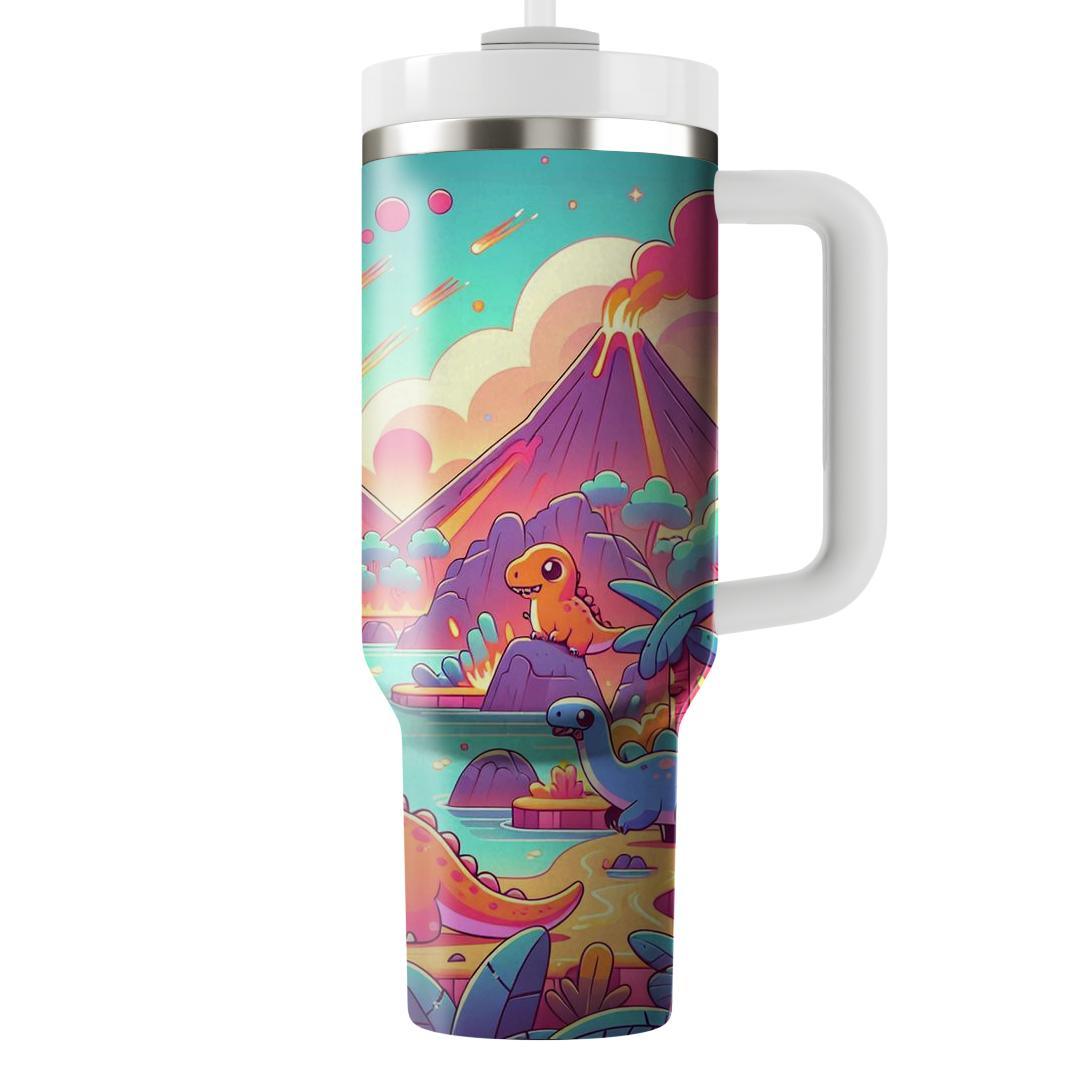 Charming Retro Dinosaurs  Tumbler Cups