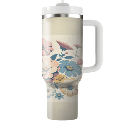 Vintage Floral Harmony  Custom Tumblers