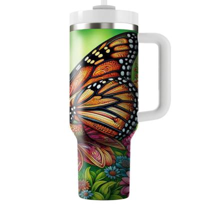 Delicate Monarch Butterfly  Tumblers With Lids