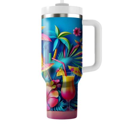 Summer Tropic Breeze  Travel Tumblers
