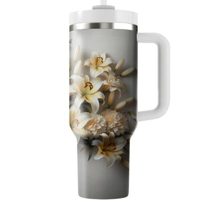 Ethereal Lily Cascade  Tumbler Cups