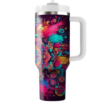 Kaleidoscope Of Culture - A Unique Festival Of Colors  Tumbler Cups