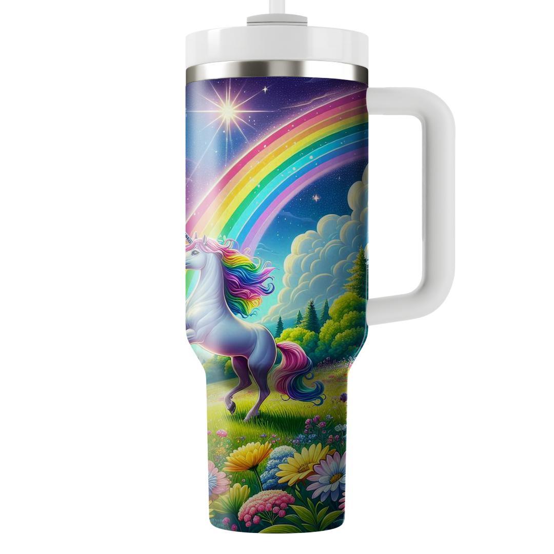 Fantasy Unicorn Meadow  Personalized Tumblers