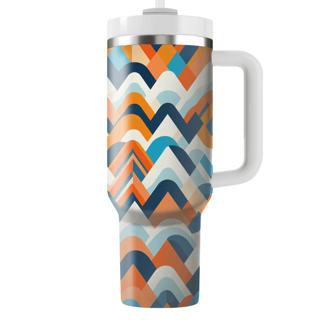 Energetic Triangle Wave Custom Tumblers