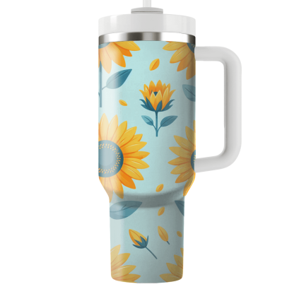 Cheerful Sunflowers  Custom Tumblers