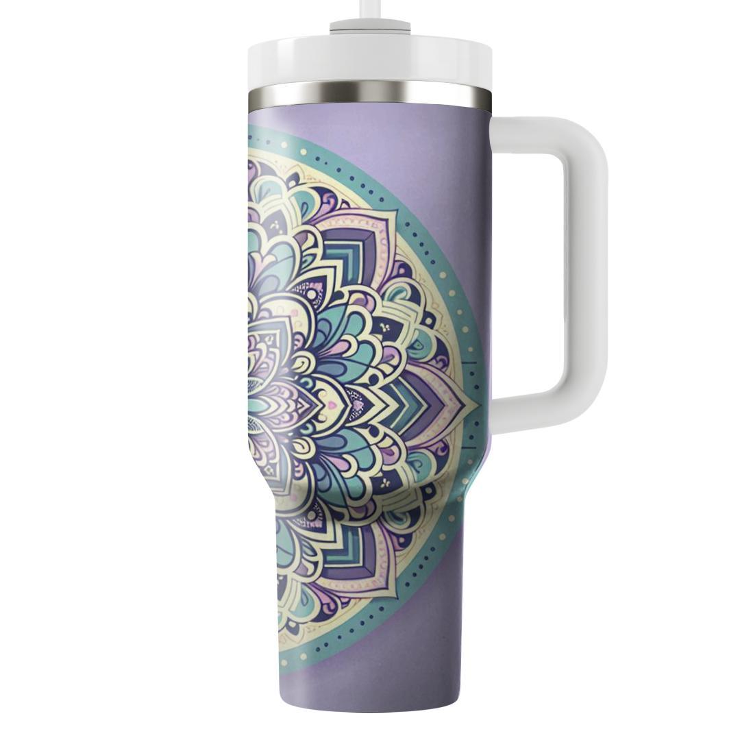 Peaceful Floral Mandala  Tumbler Cups