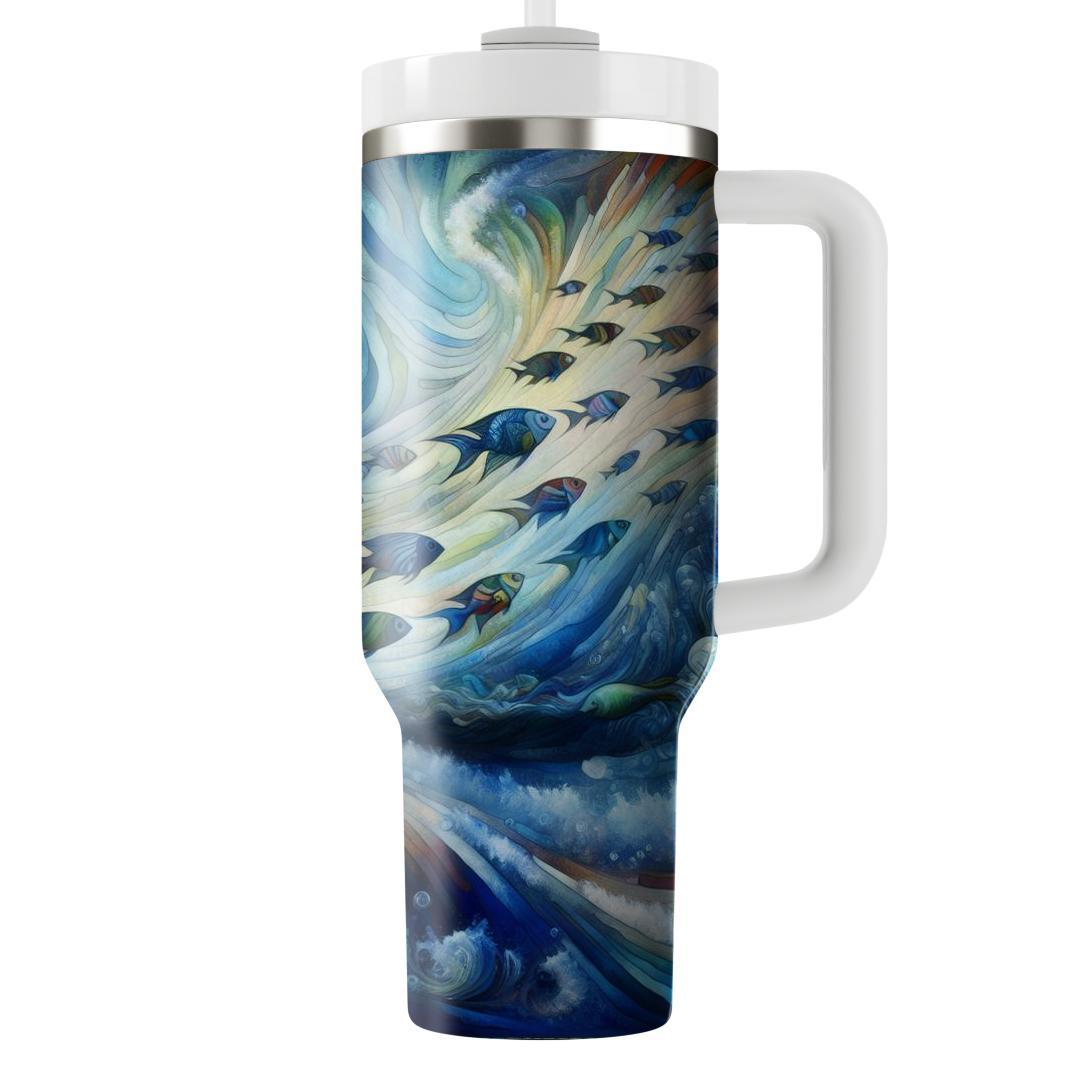 Kaleidoscope Fish  Travel Tumblers
