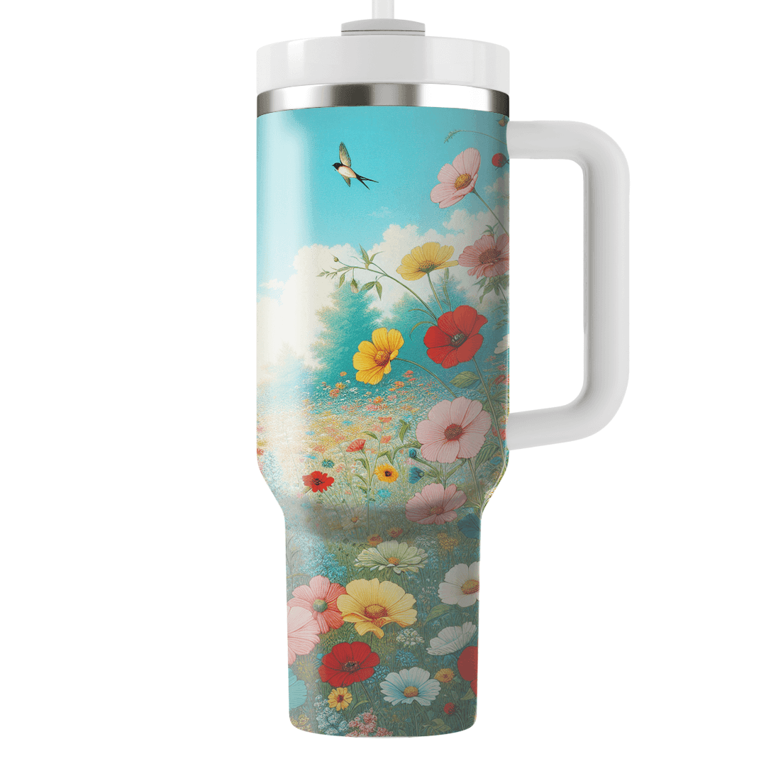 Spring Morning Meadow  Travel Tumblers