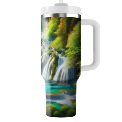 Spring Waterfall  Tumbler Cups