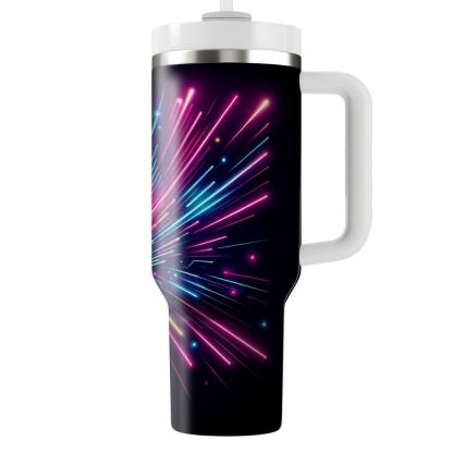 Retro Rave Neon  Personalized Tumblers