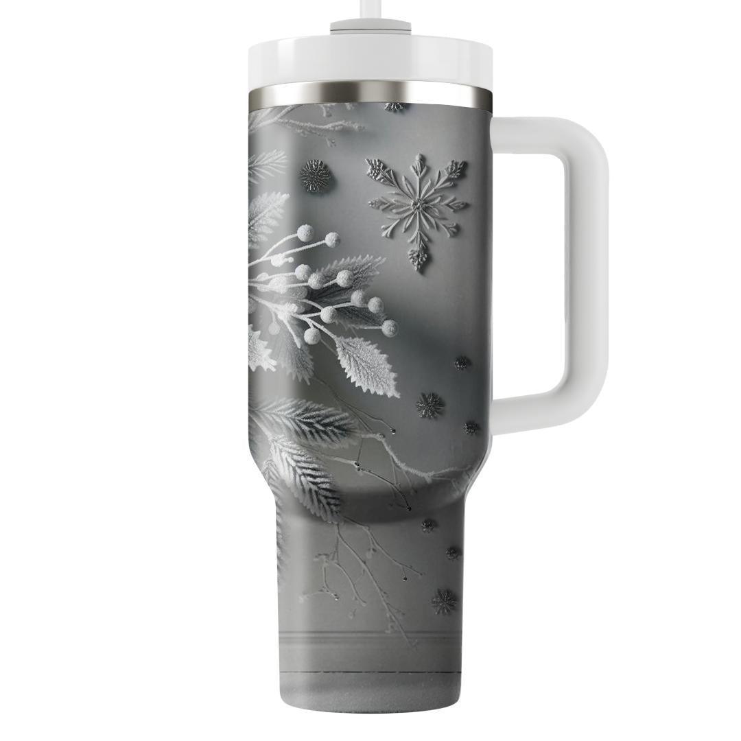 Frosted Evergreen Elegance  Tumbler Cups
