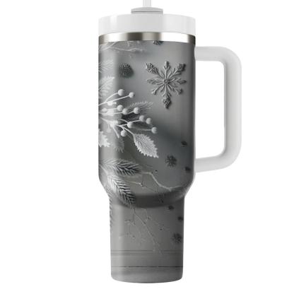 Frosted Evergreen Elegance  Tumbler Cups