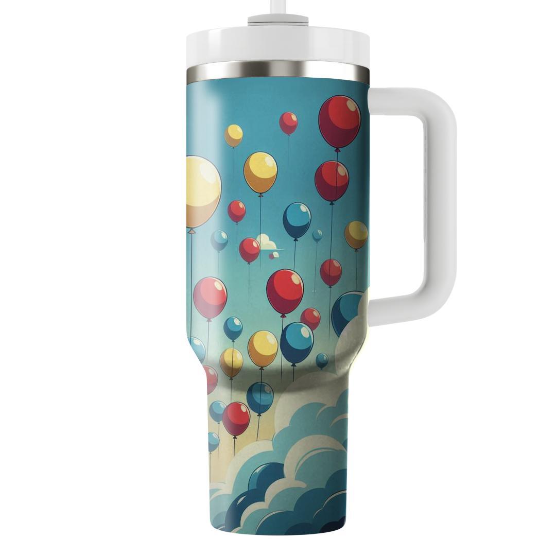 Retro Fun With Balloons  Custom Tumblers