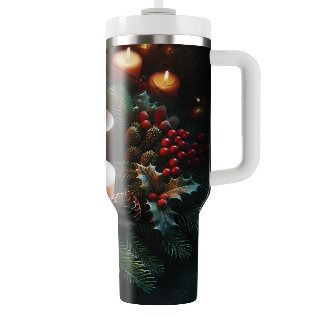 Winter Candlelight Magic  Tumbler Cups