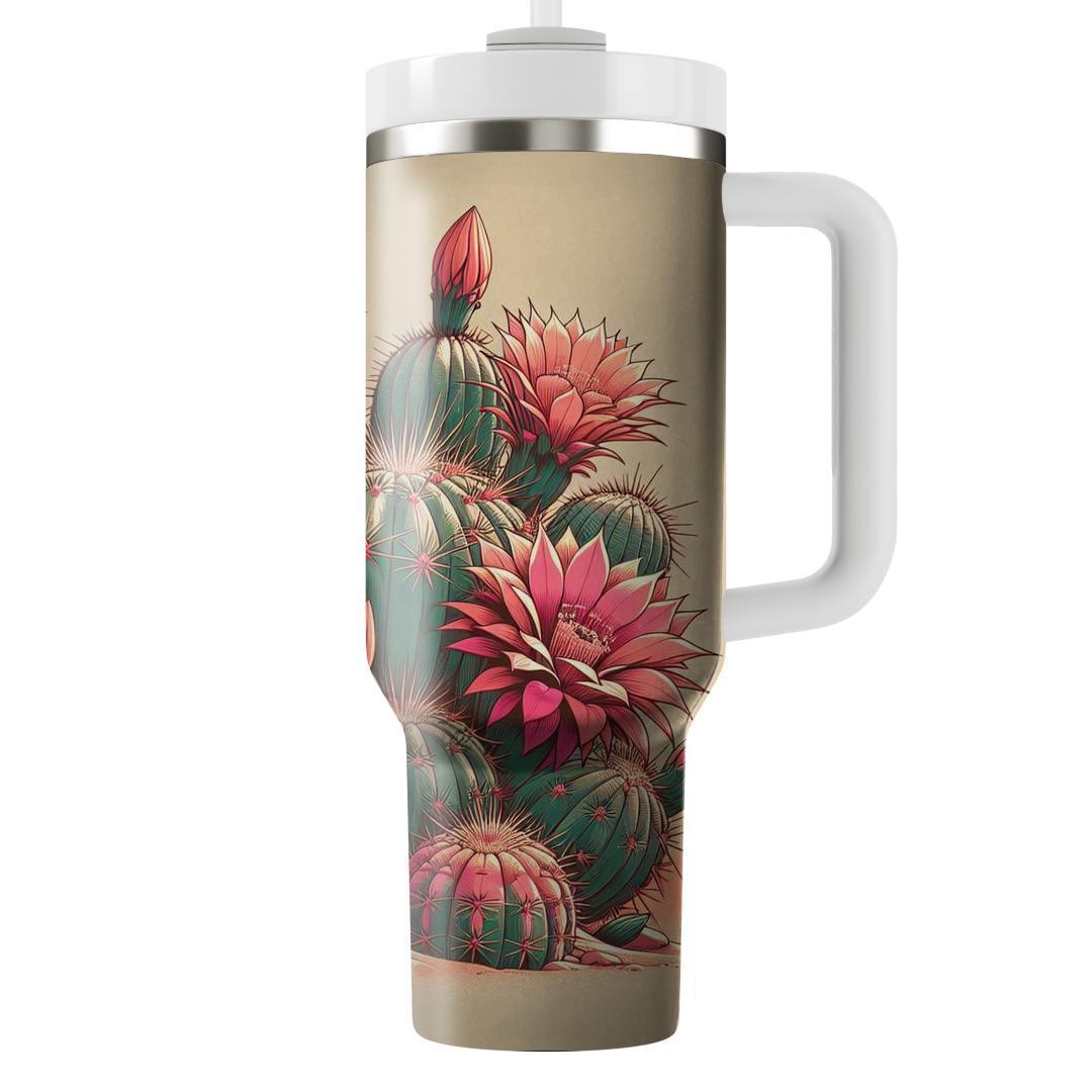 Desert Cactus Bloom  Insulated Tumblers