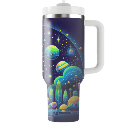 Retro Space Adventure  Tumbler Cups
