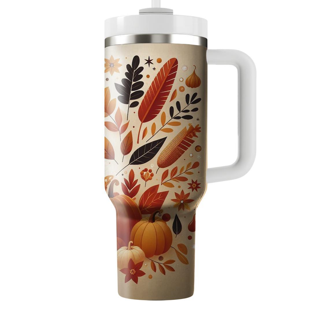 Joyful Harvest - Thanksgiving Celebration  Tumbler Cups
