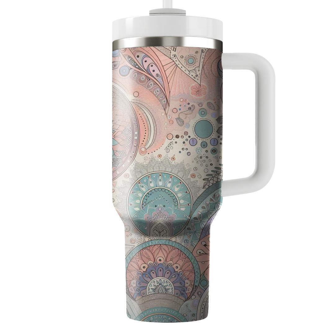 Chic Retro Floral  Tumbler Cups