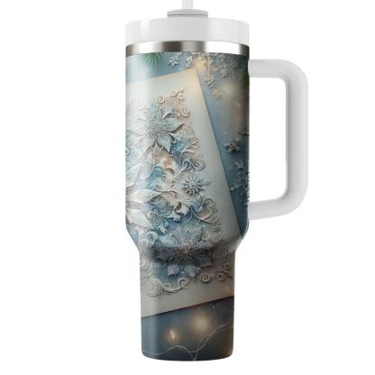 Frosted Wishes - Winter Solstice Celebration  Tumblers With Lids
