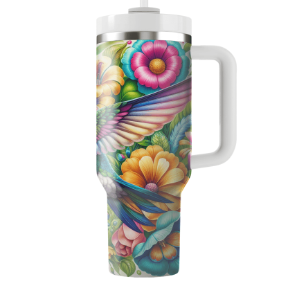 Enchanting Hummingbird Garden  Tumblers With Lids