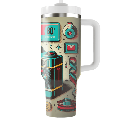 Retro Camera  Tumbler Cups