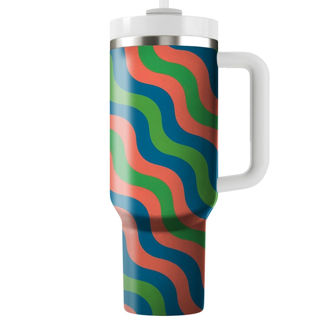Dynamic Wave Overlay Unique Tumblers