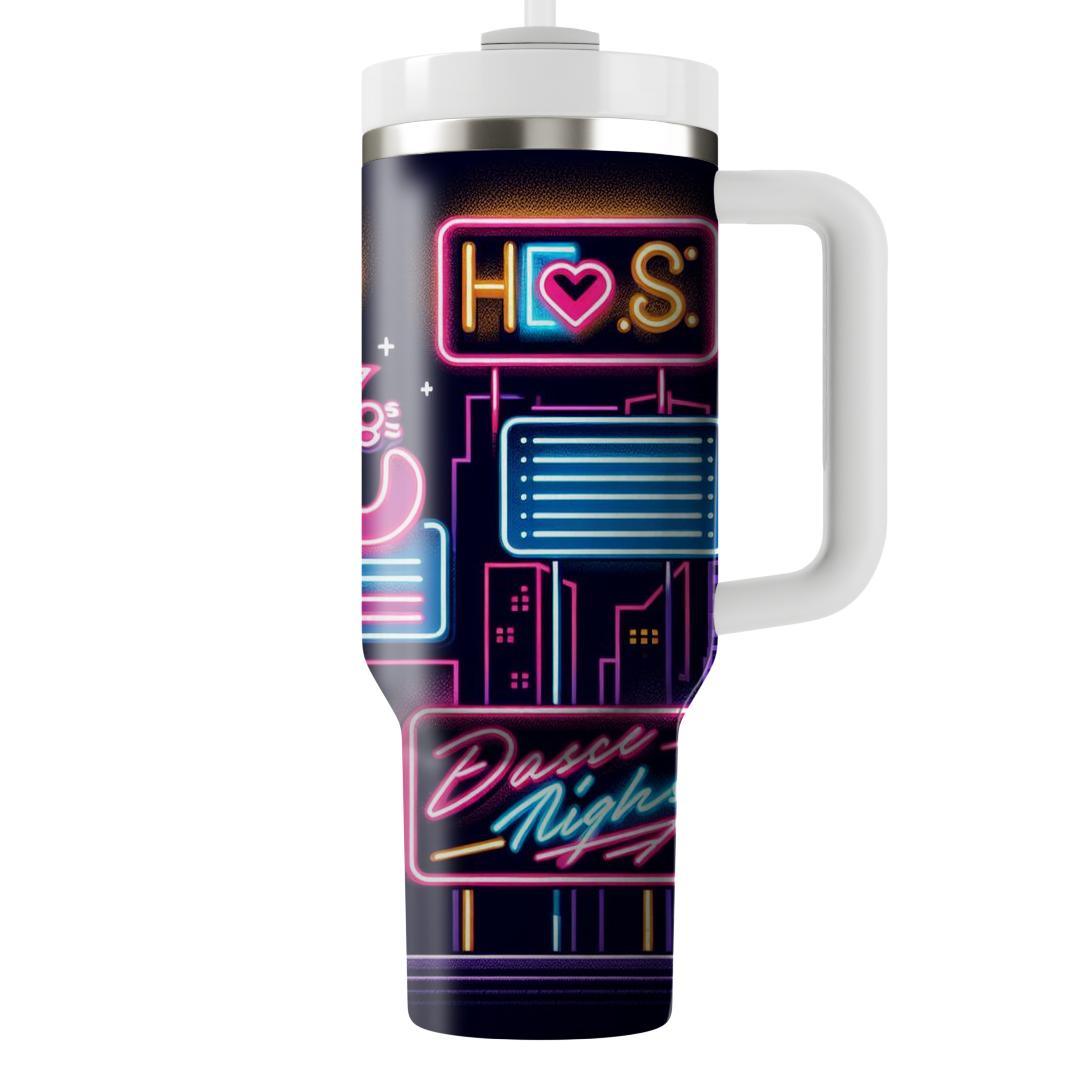 Nostalgic Neon Signs  Personalized Tumblers