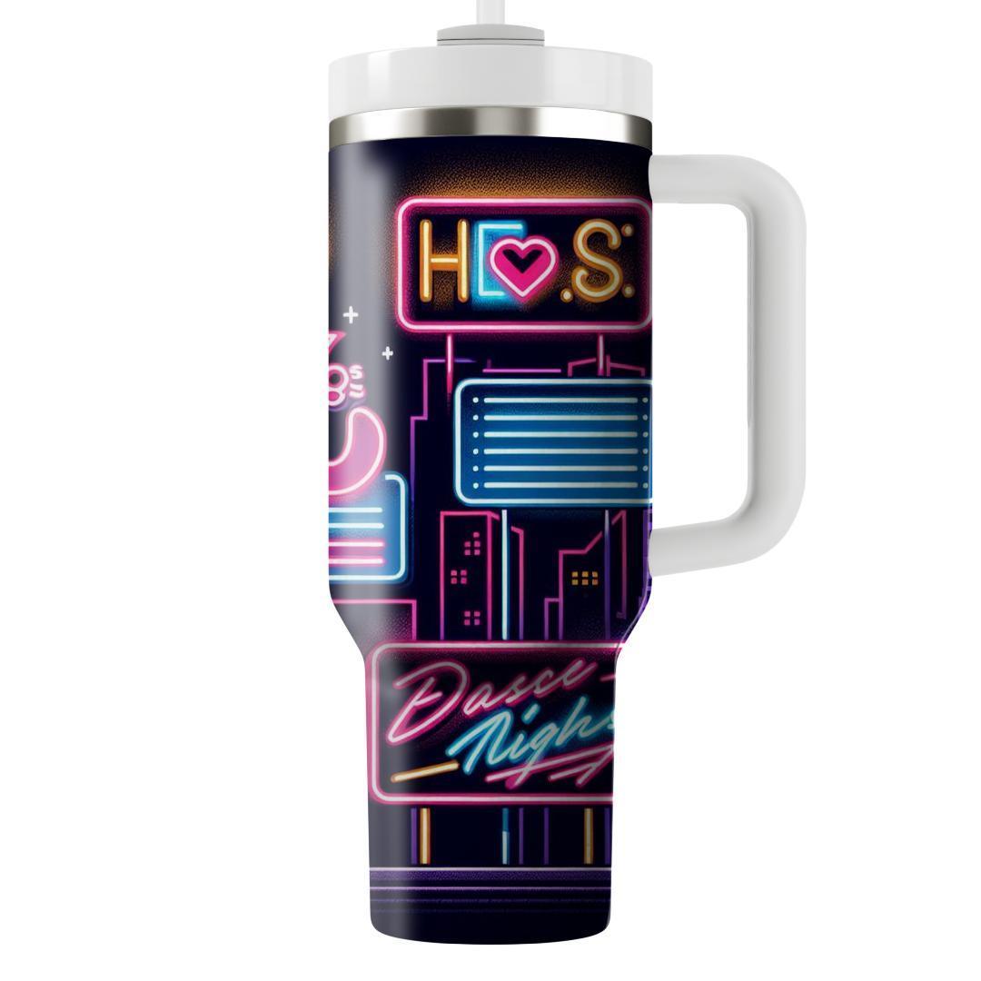 Nostalgic Neon Signs  Personalized Tumblers
