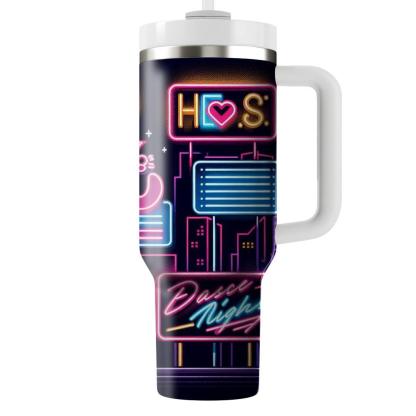 Nostalgic Neon Signs  Personalized Tumblers