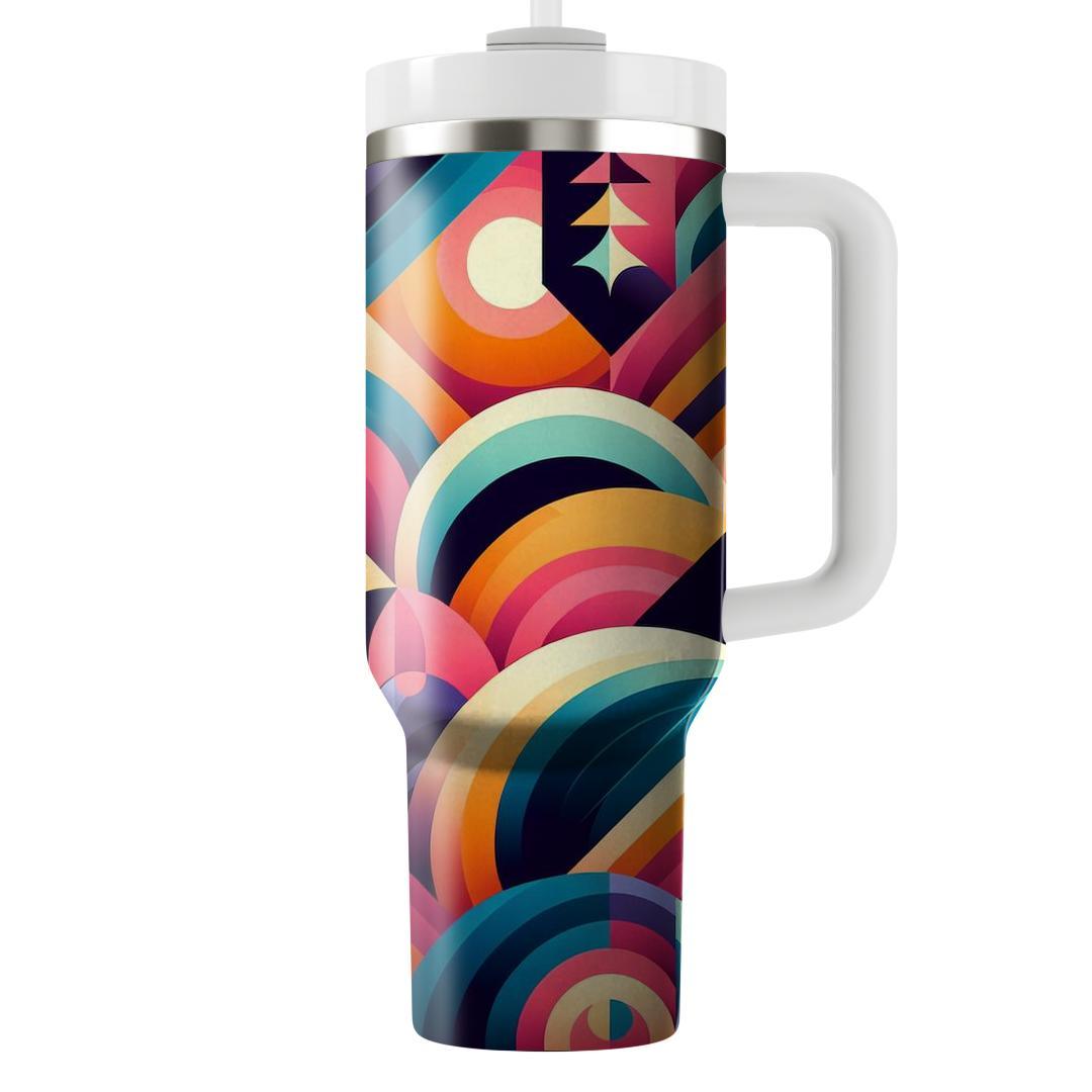 Tropical Sunset Geometry  Tumblers For Gifts
